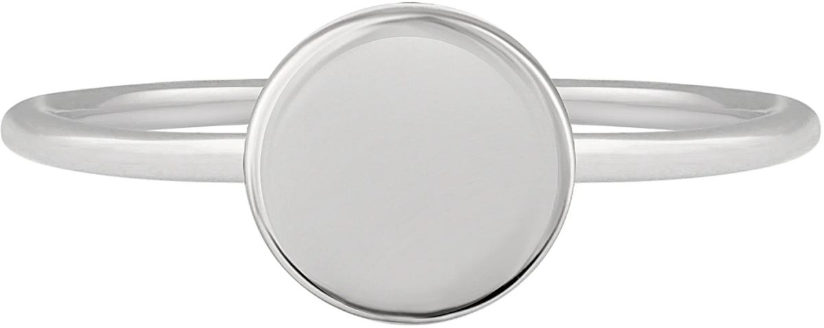 Minimalistischer Ring mit runder Platte