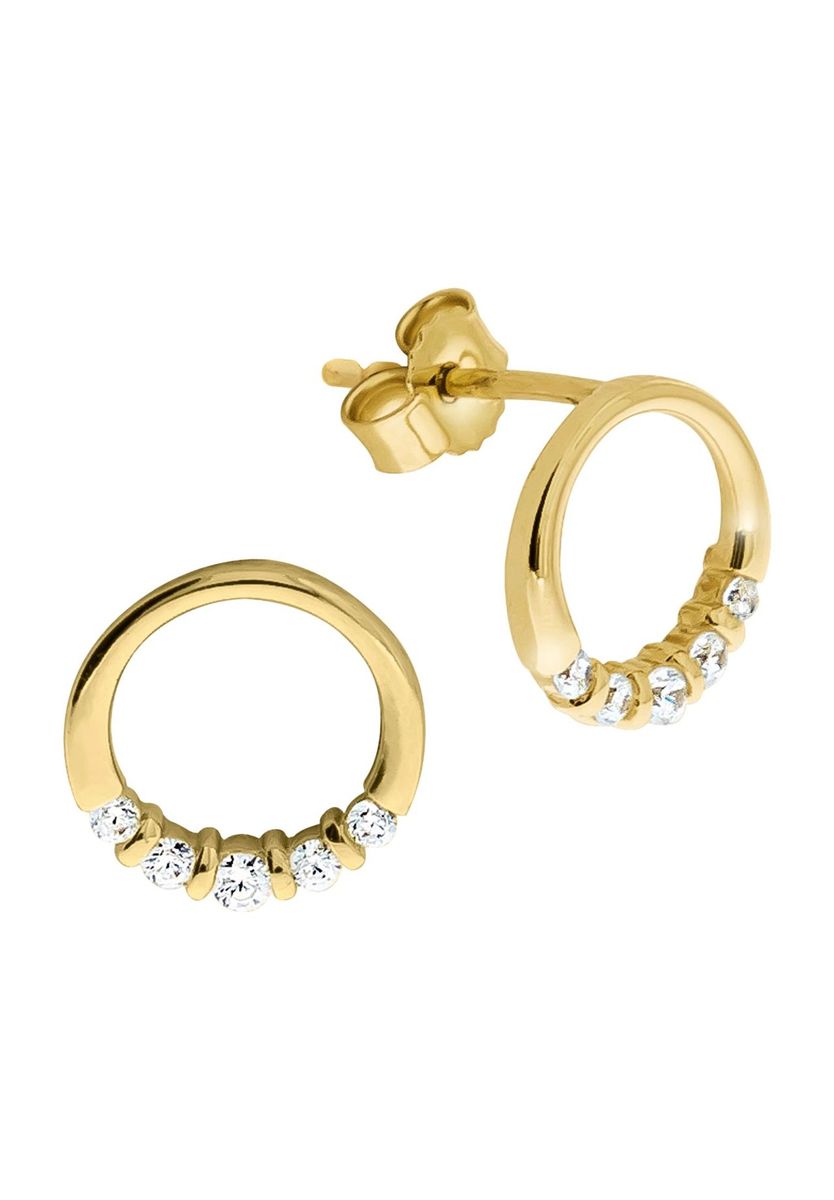 Elegante offene Kreis-Ohrstecker