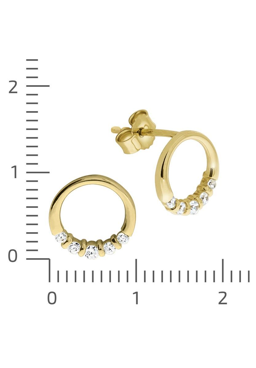 Elegante offene Kreis-Ohrstecker