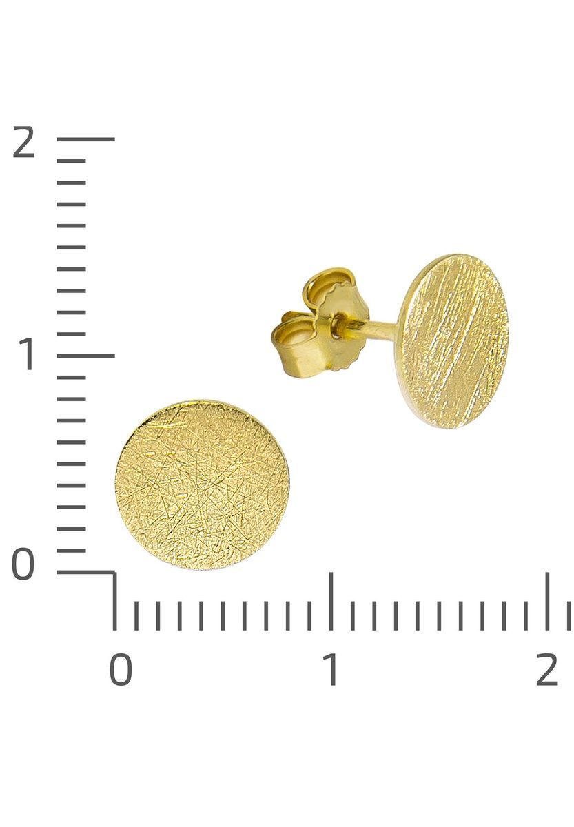 Eismattierte Minimalistische Scheiben-Ohrstecker