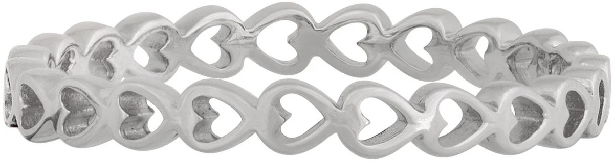 Ewigkeitsring mit Herz-Ausschnitten