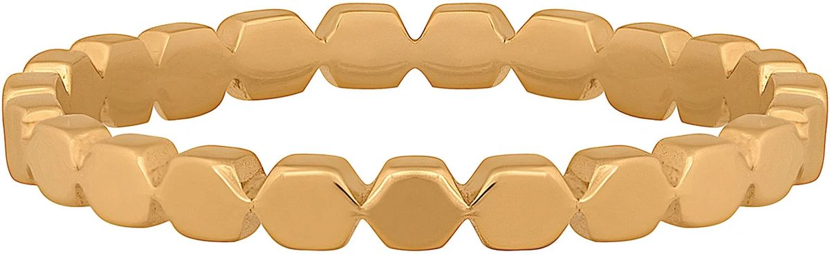 Eleganter offener Stapelring mit Zirkonia