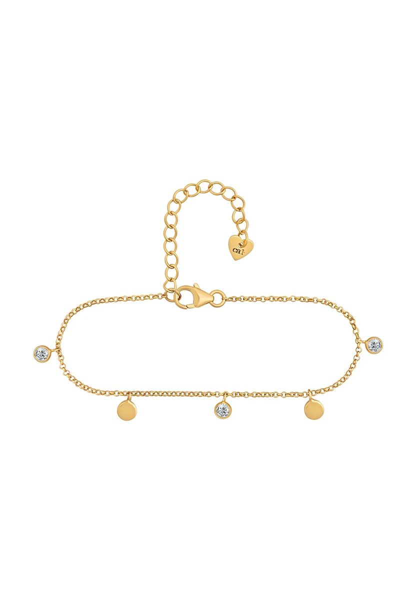 Elegantes Gliederkettenarmband mit Anhängern