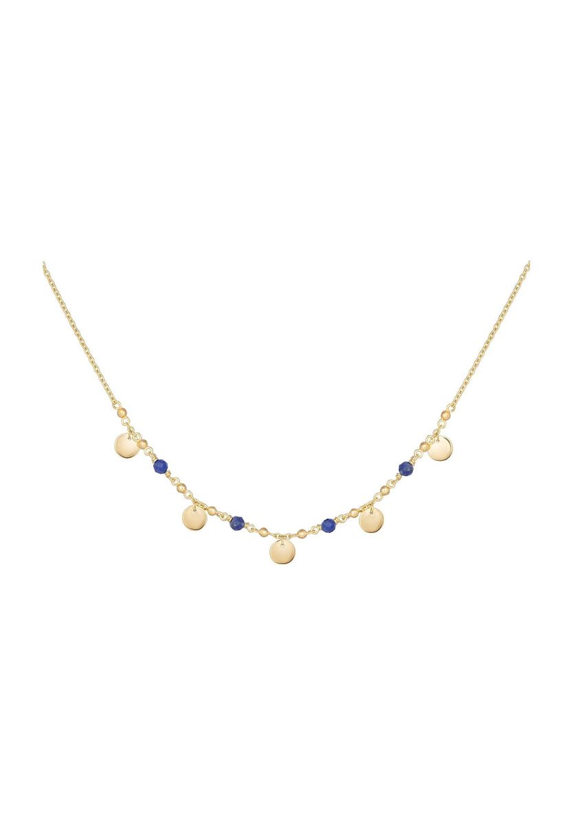Elegante Lapislazuli-Plättchen-Halskette