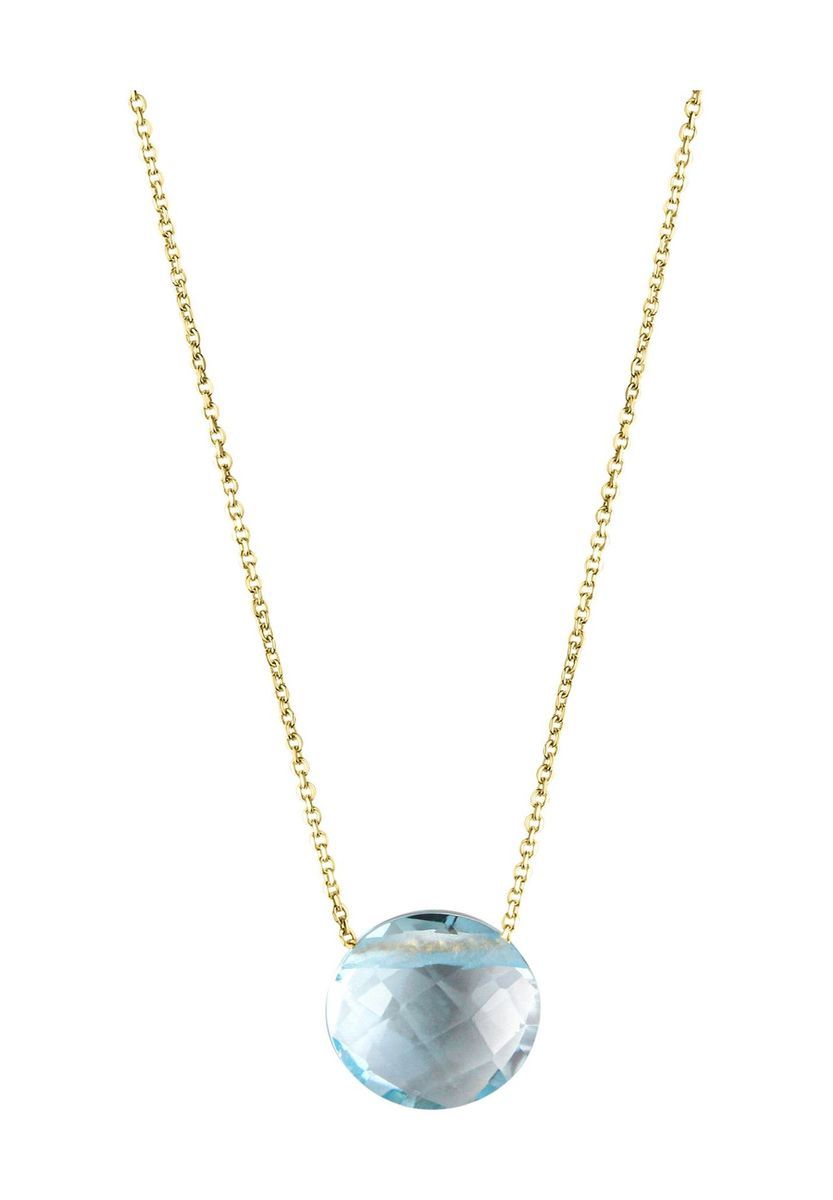 Elegante Goldkette mit Amethyst-Anhänger