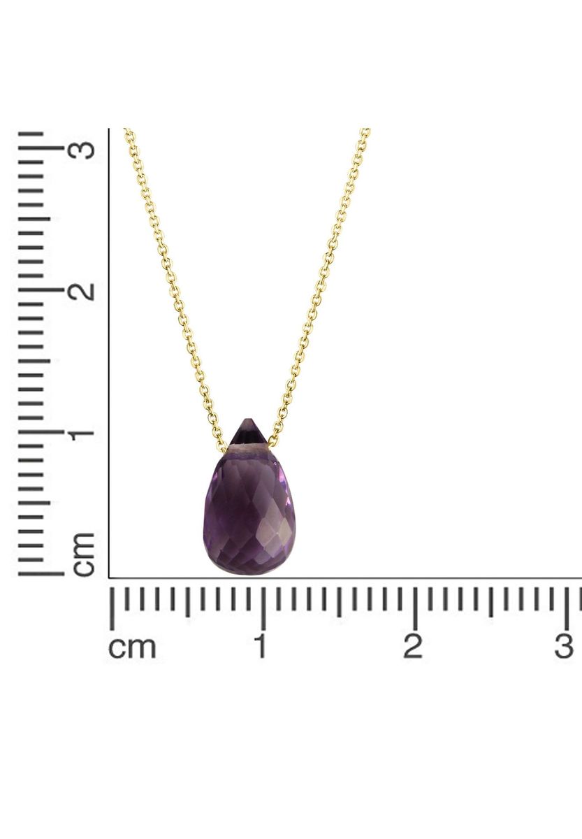 Halskette mit Amethyst-Tropfen