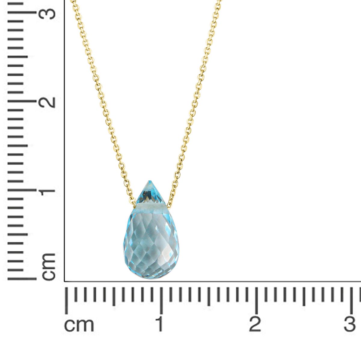 Halskette mit Amethyst-Tropfen