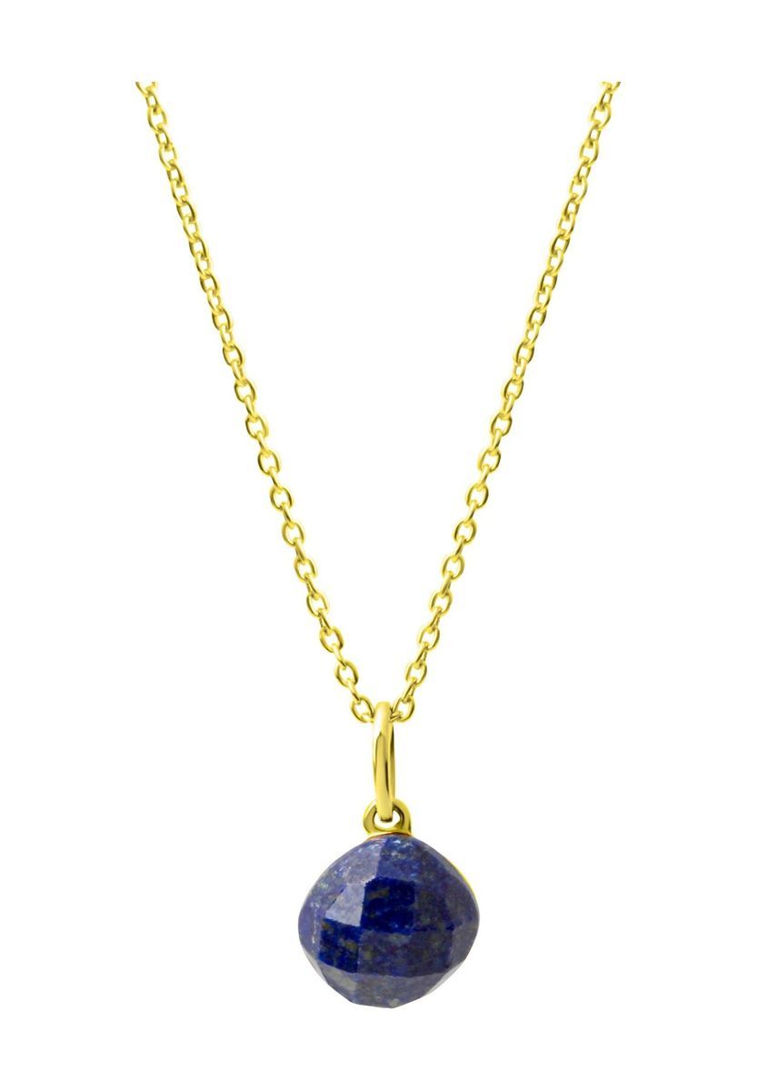Halskette mit facettiertem Lapislazuli-Anhänger