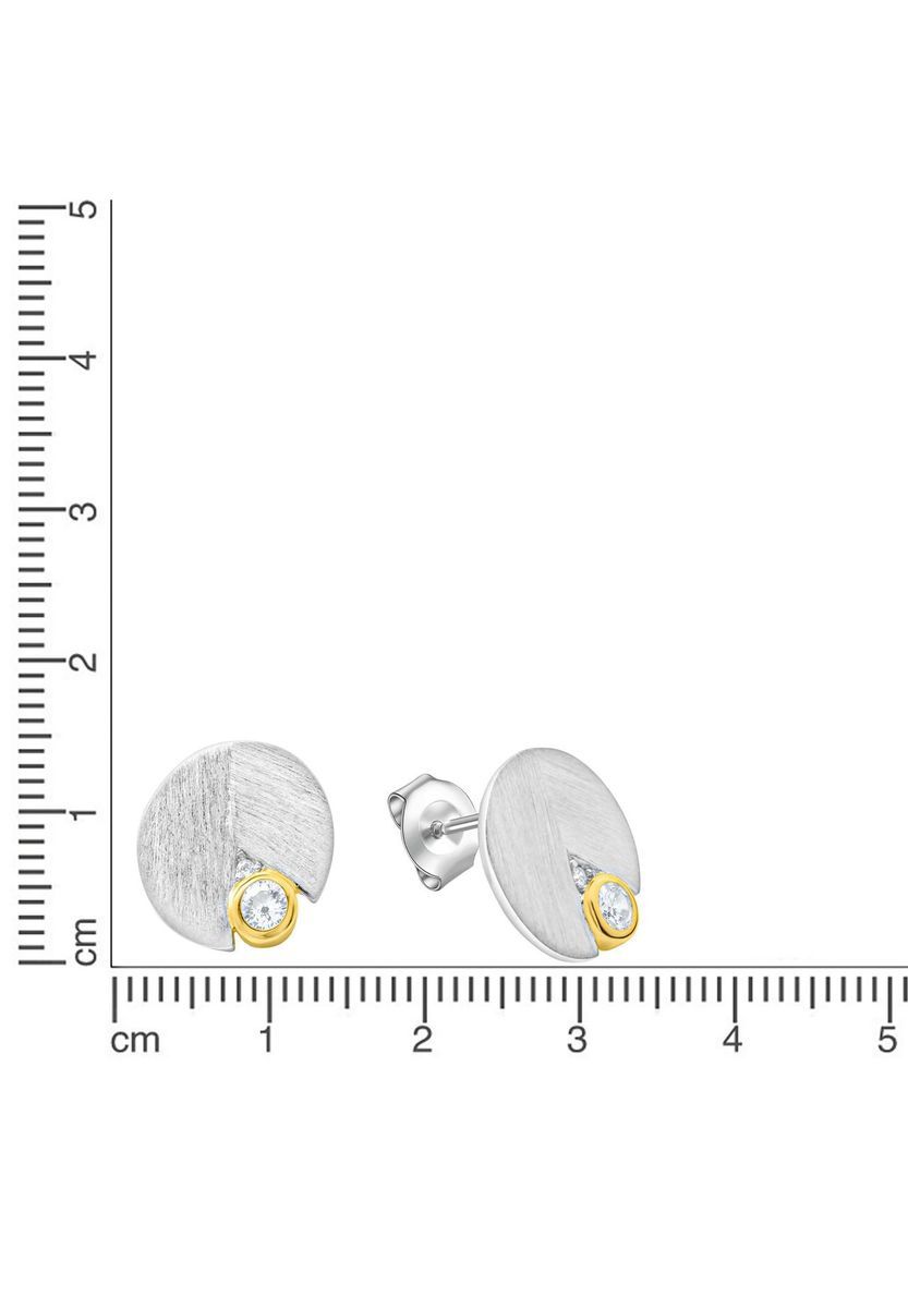 Geometrische Bicolor-Ohrstecker