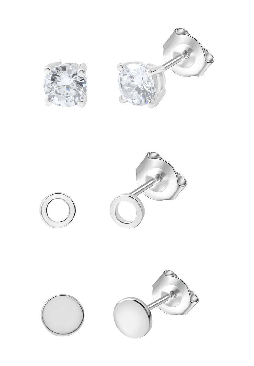 Minimalistisches geometrisches Sterling-Stecker-Set