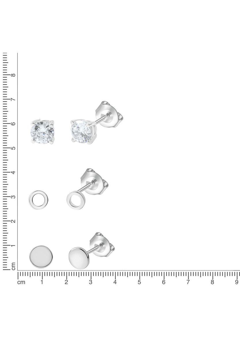 Minimalistisches geometrisches Sterling-Stecker-Set