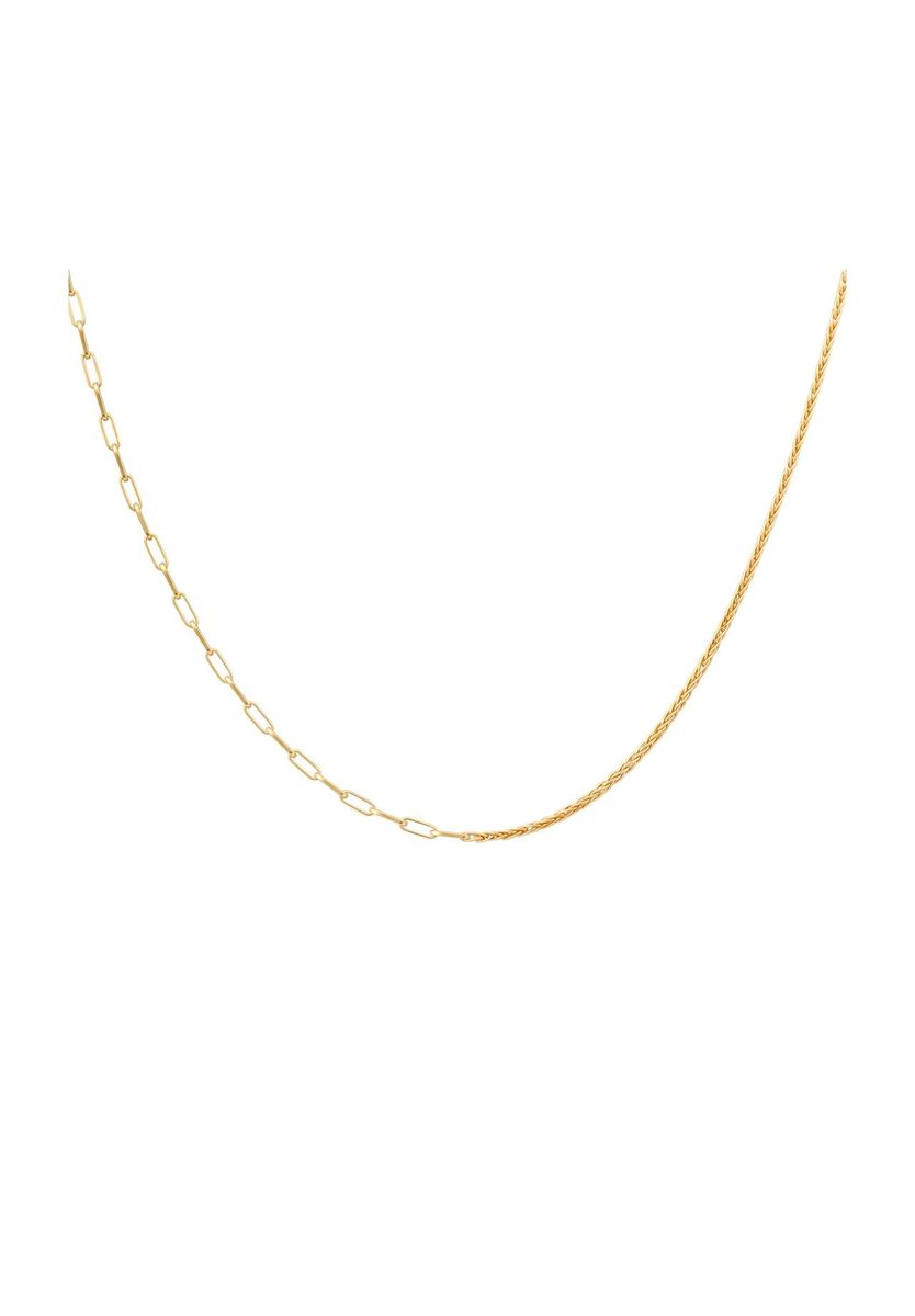 Mixed-Gliederkette aus vergoldetem Silber