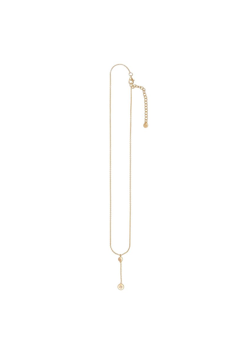Elegante Y-Halskette mit runden Anhängern