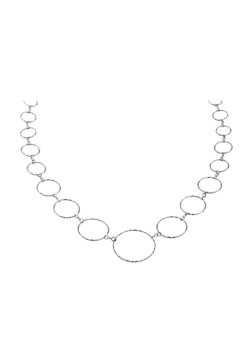 Modernes Collier mit diamantierten Gliedern
