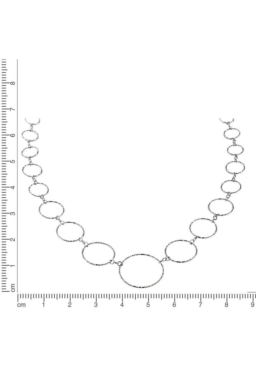 Modernes Collier mit diamantierten Gliedern