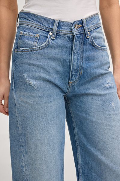 Maxine High-Rise Jeans mit Destroyed-Effekten