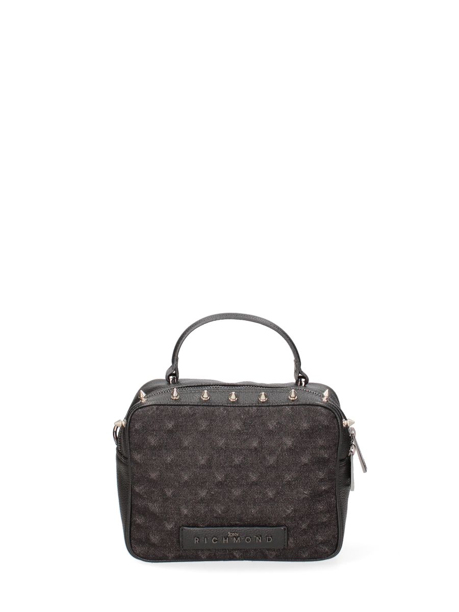 Boxy Henkeltasche mit Nietenbesatz