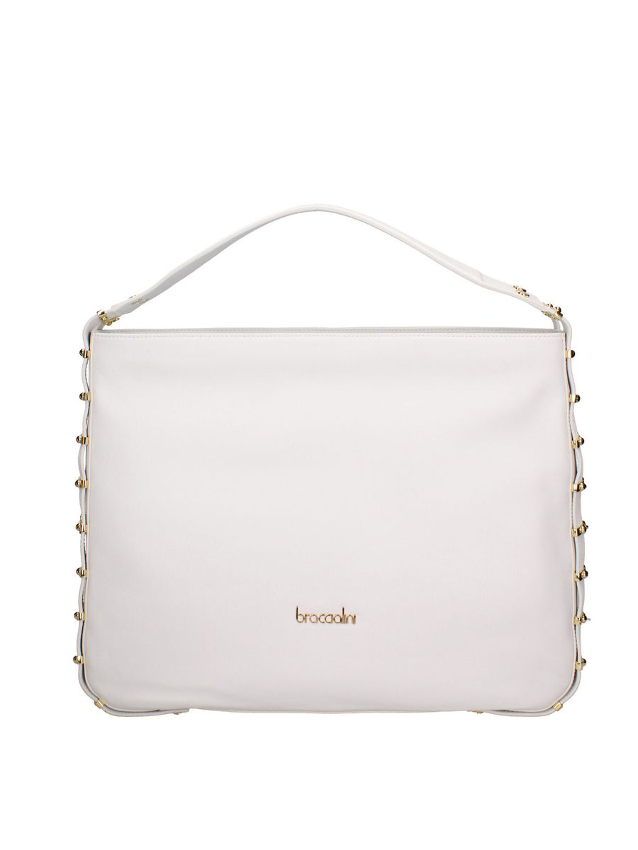 Hobo-Schultertasche mit Nietendetails