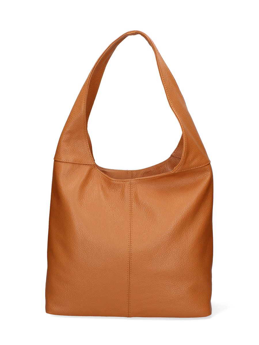 Schicke Ledertasche mit Flechtgriff