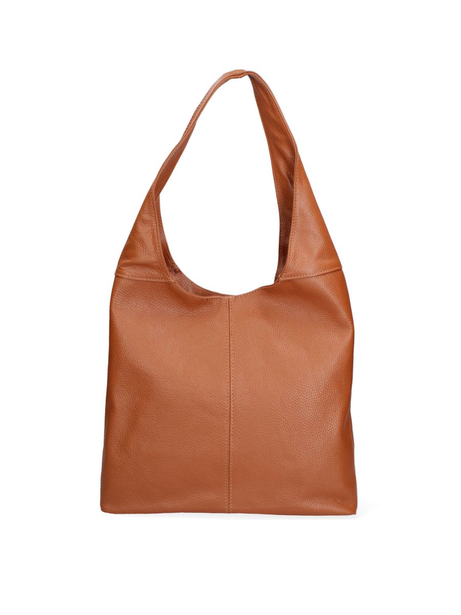 Schicke Ledertasche mit Flechtgriff