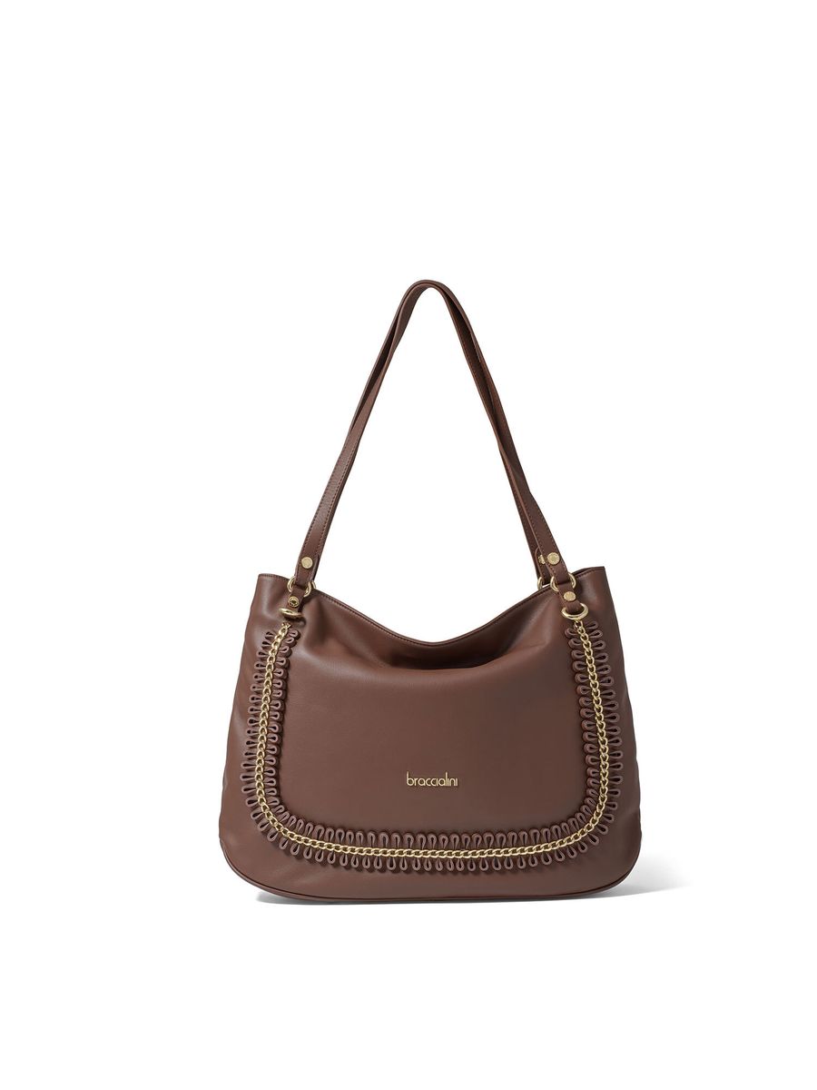 Hobo-Tasche aus genarbtem Kunstleder