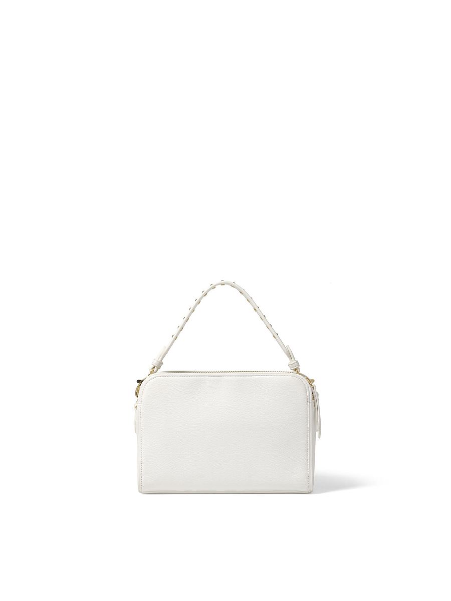 Besetzte Handtasche mit Faltenwurf