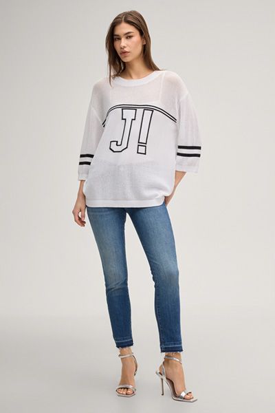 Schmal geschnittene Cropped-Jeans