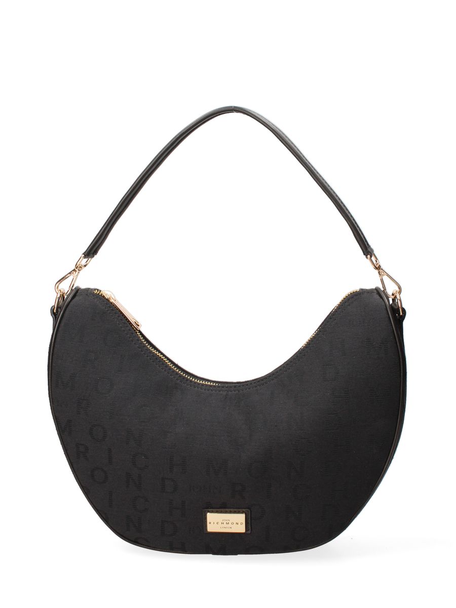 Sichelförmige Monogramm-Schultertasche