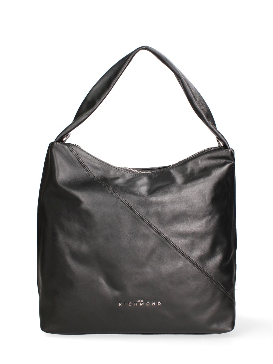 Minimalistische Leder-Hobo-Schultertasche