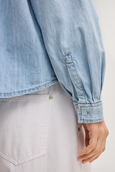 Lässige Jeansbluse aus Baumwolle