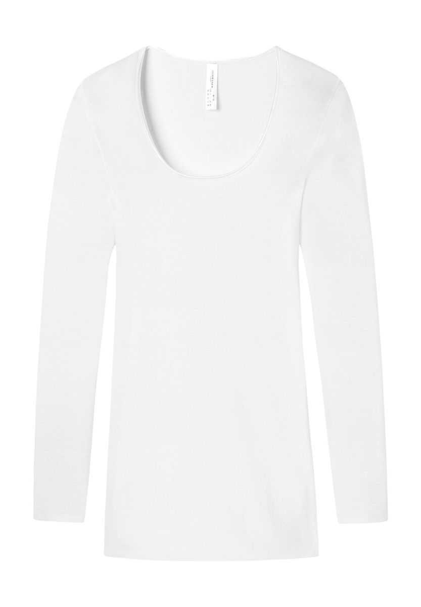 Weiches Baumwoll-Langarmshirt mit Rundhalsausschnitt