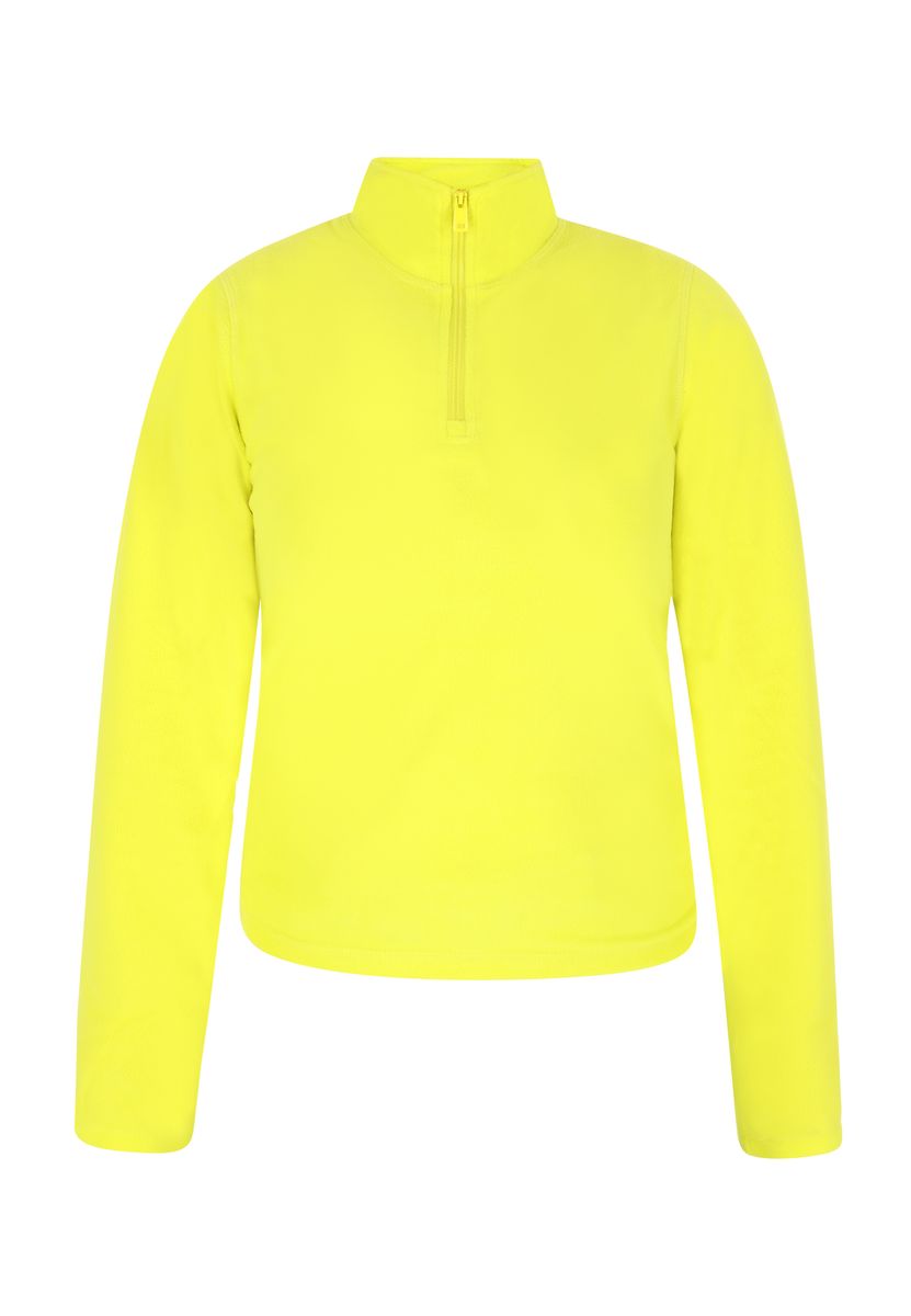 Weicher Fleecepullover mit Viertelreißverschluss