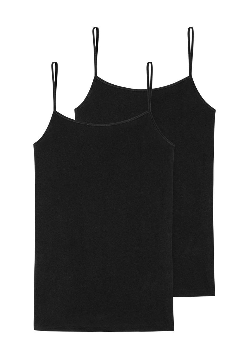 Essentielle Spaghetti-Tops aus Bio-Baumwolle