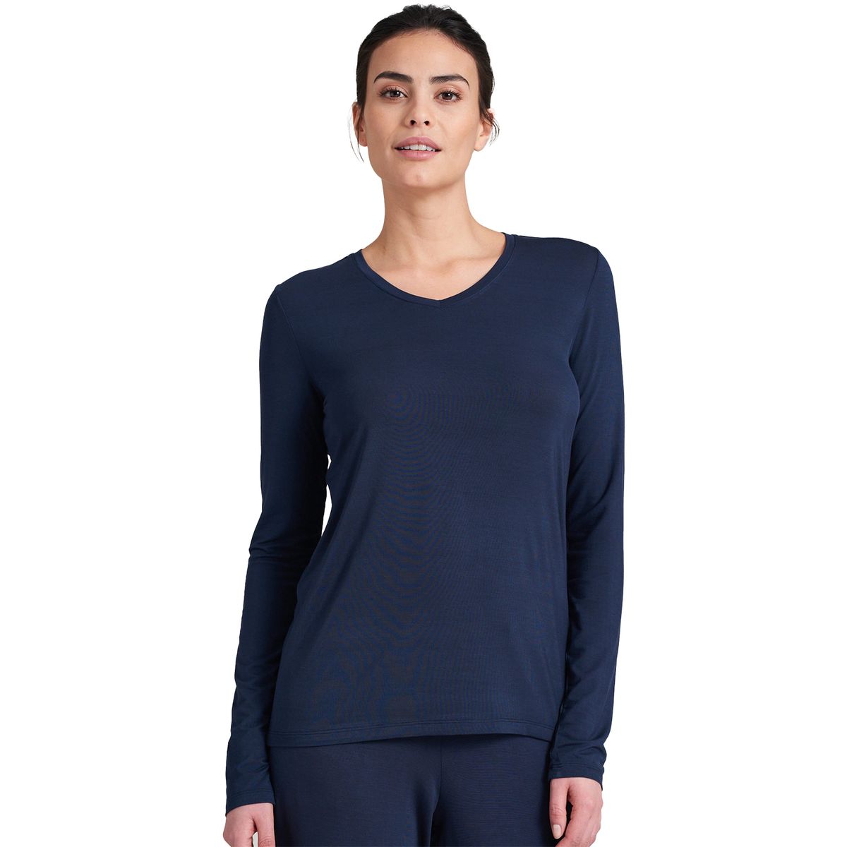 Weiches Schlafshirt mit V-Ausschnitt
