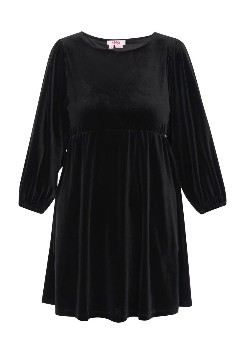 Glitzer-Midikleid mit Wasserfallausschnitt