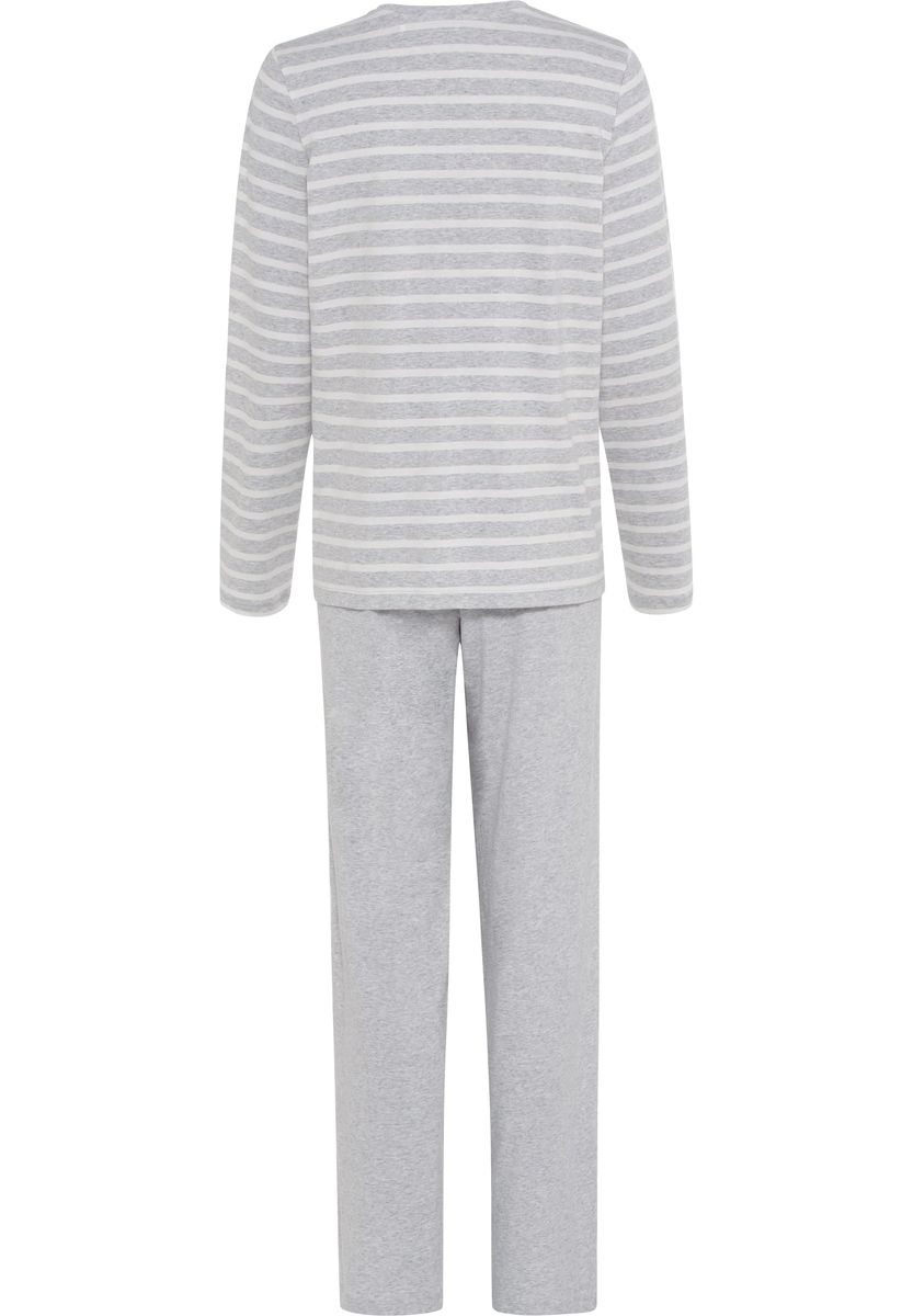 Klassisches Gestreiftes Pyjama-Set aus Baumwolle