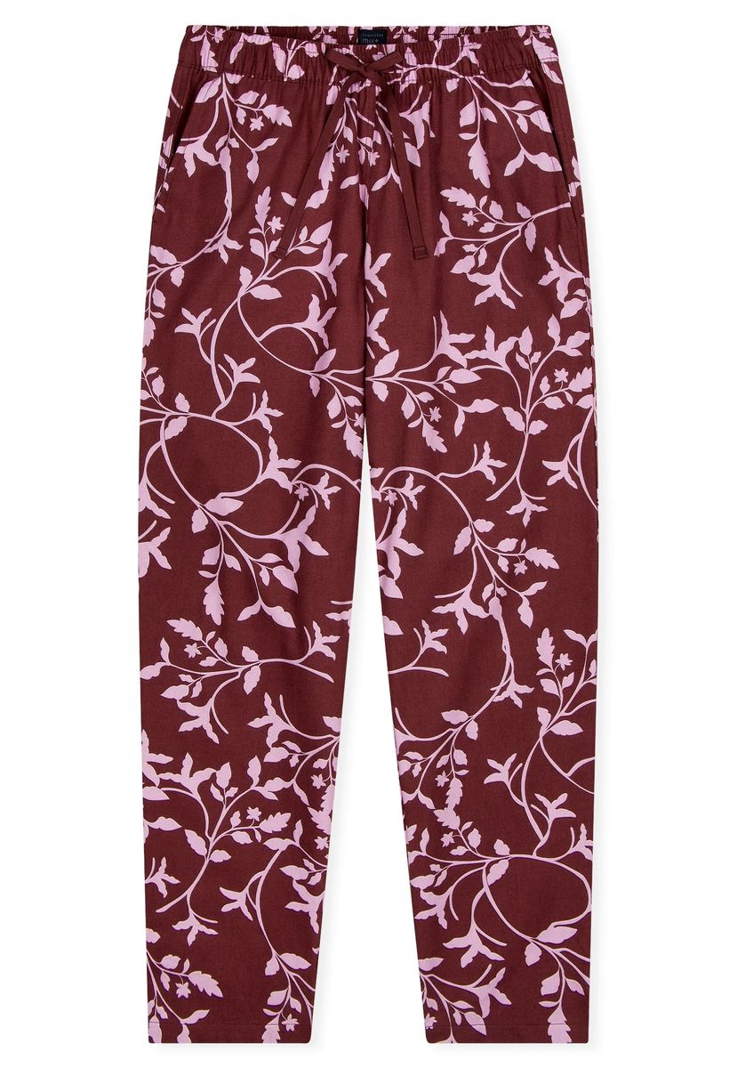 Baumwoll-Schlafanzughose mit Blumenmuster