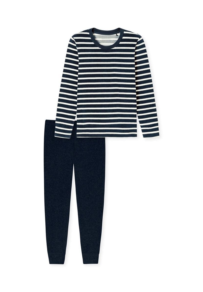 Klassisches Gestreiftes Pyjama-Set