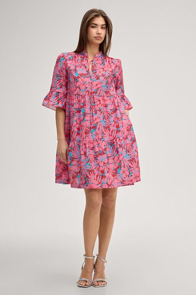Gestuftes Devi Kleid mit Blumenmuster