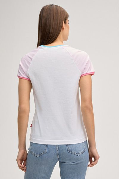 Raglan T-Shirt mit Tropen-Print