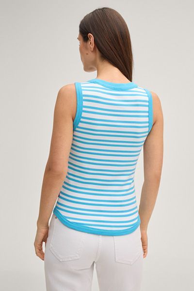 Gestreiftes Geripptes Baumwoll Tank Top