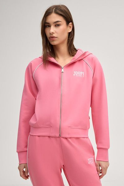 Zip-Hoodie mit sportlichen Paspelierungen