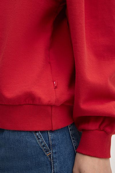 Lockeres Baumwoll-Sweatshirt mit Logoprägung