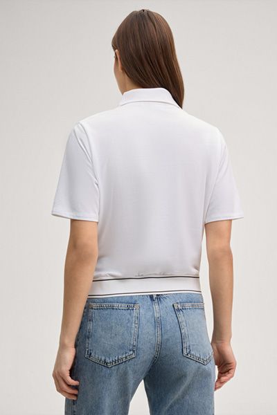Kurzärmliges Poloshirt mit Logo-Bund