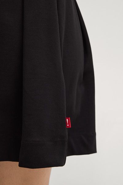Plissierter Minirock mit Logo-Bund