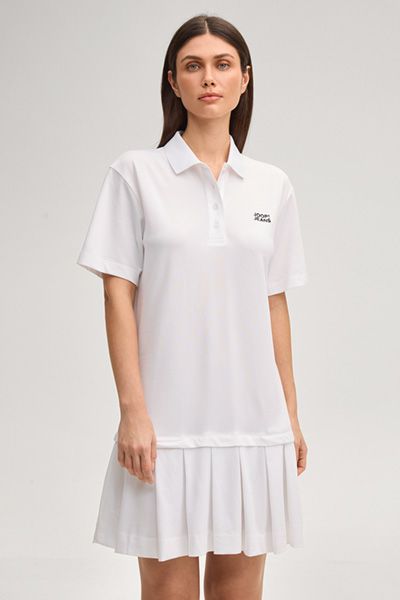 Mini-Polokleid mit Faltenrock