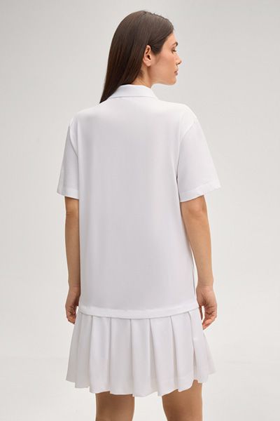 Mini-Polokleid mit Faltenrock
