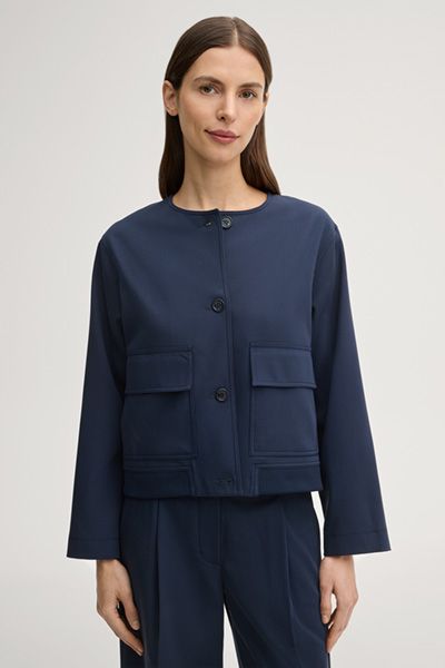 Minimalistischer Rundhals-Blouson