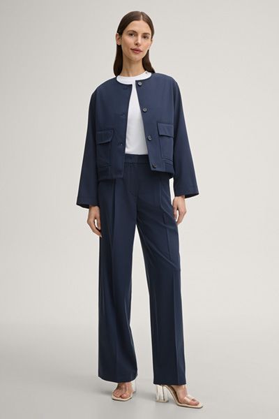 Minimalistischer Rundhals-Blouson