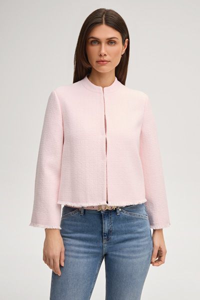 Elegante Bouclé-Kurzjacke